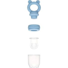 Porta Frutinhas em Silicone Ursinho Buba 6M - Azul Claro