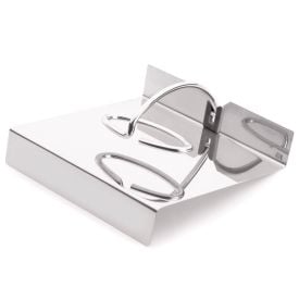 Porta-Guardanapos de Inox com Aramado Cromado Forma - 13cm