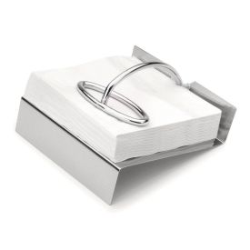 Porta-Guardanapos de Inox com Aramado Cromado Forma - 13cm