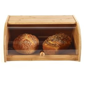 Porta-Pães Bambu com Tampa Havan Casa 40Cm - Natural
