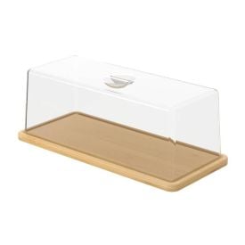 Porta Pão com Cúpula em Bambu Brisa 37Cm Coza
