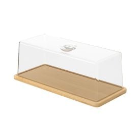 Porta Pão com Cúpula em Bambu Brisa 37Cm Coza