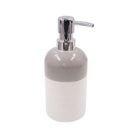 Porta Sabonete Líquido Cinza e Branco Havan Casa - 460Ml