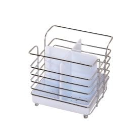 Porta Talheres Quadrado 4 Divisórias Niquelart - Branco