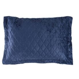Porta Travesseiro Plush Provence Havan Casa - Azul Mariner