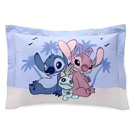 Porta Travesseiro Infantil Estampado Disney Hedrons - Stitch Tropical