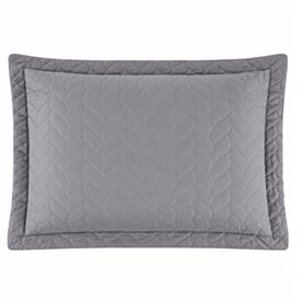 Porta Travesseiro Napoli Matelado 50Cm X 70Cm Havan Casa - Cinza Amianto Novo