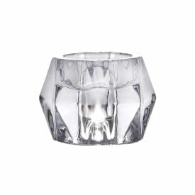 Porta Velas De Vidro Rojemac 7Cm - Transparente