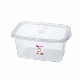 Pote De Plástico Retangular Fácil Sanremo 1,4L - Transparente