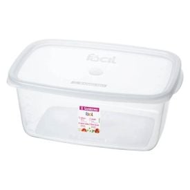 Pote De Plástico Retangular Fácil Sanremo 3,2L - Transparente