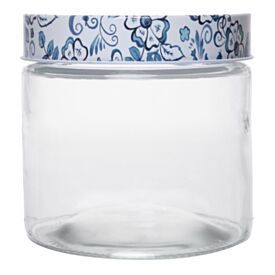 Pote de Vidro Celeste 800Ml Wolff