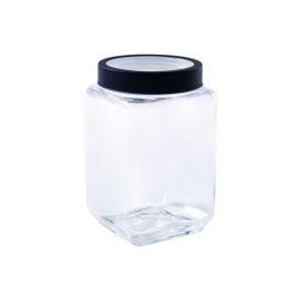 Pote De Vidro Com Tampa Gastro Lyor 1,7L - Preto