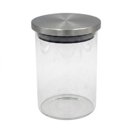 Pote de Vidro com Tampa Inox 650Ml Inga Import - Transparente