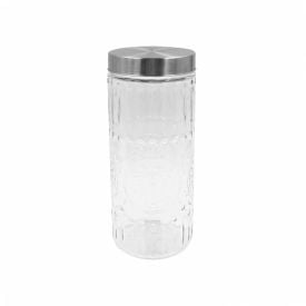 Pote De Vidro Com Tampa Inox Mandala 2,2 Litros - Havan Casa
