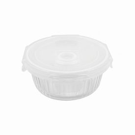 Pote de Vidro Hermético Canelado Havan Casa 370Ml - Transparente