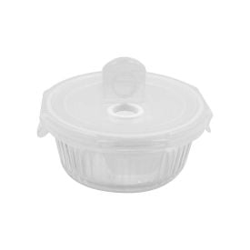 Pote De Vidro Hermético Canelado Havan Casa 620Ml - Transparente