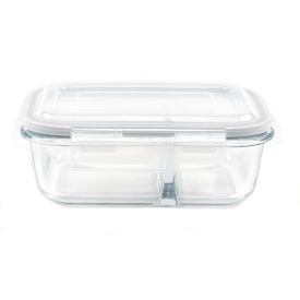 Pote Hermético Com Divisória E Tampa Lyor 640Ml - Vidro