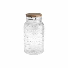 Pote Hermético Com Tampa De Bambu Havan Casa 1,2 Litros - Texturizado 