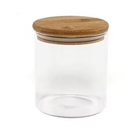 Pote Hermético com Tampa em Bambu Havan Casa 800Ml - Transparente