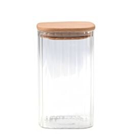 Pote Hermético Quadrado com Tampa Havan Casa 1,3 Litros - Bambu