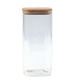 Pote Hermético Quadrado com Tampa Havan Casa 1,7 Litros - Bambu