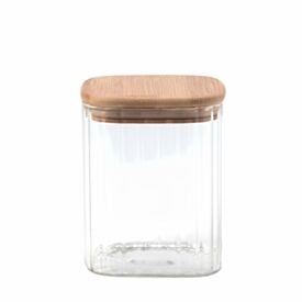 Pote Hermético Quadrado com Tampa Havan Casa 940 ml - Bambu
