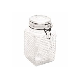 Pote Hermético Quadrado Lyor 1,7 Litros - Preto