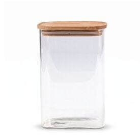 Pote Hermético Retangular com Tampa Havan Casa 1,3 Litros - Bambu