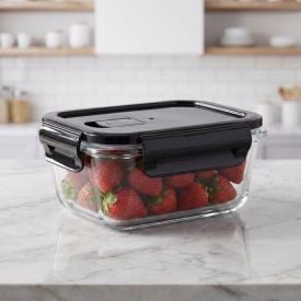 Pote Hermético Retangular com Tampa Havan Casa 1,9 Litros - Vidro