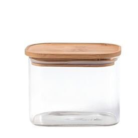 Pote Hermético Retangular com Tampa Havan Casa 630 ml - Bambu