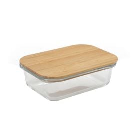 Pote Hermético Retangular Com Tampa Inga 635Ml - Bambu