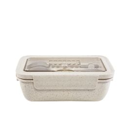 Pote Marmita Hermética Com Divisória E Talher Lyor 1,1L - Bambu