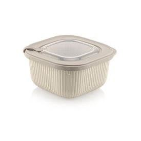 Pote Quadrado Camerata Havan Casa 1,1 Litro - Bege