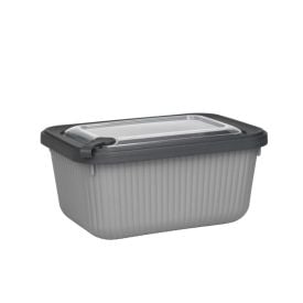 Pote Retangular Camerata Havan Casa 1,05 Litro - Cinza