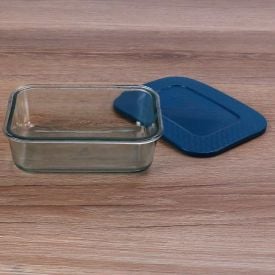 Pote De Vidro Retangular Com Tampa 1 Litro Vitazza - sortido