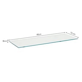 Prateleira de Vidro Reta 40X15cm Prat-K - 08617.003