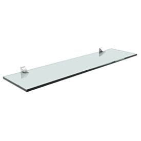 Prateleira Vidro 15X60cm Suporte Cromado Prat-K - 08617.004