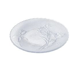 Prato De Bolo Bella Fiore Havan Casa 30 Cm - Transparente