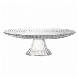 Prato de Bolo com Pé Lines 31Cm Allmix - Vidro