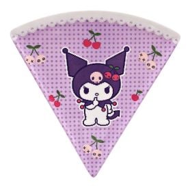 Prato de Pizza Melamina Kuromi 22Cm Sanrio