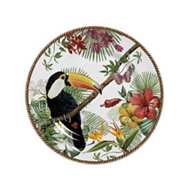 Prato de Sobremesa Cerâmica Alleanza 21Cm - Tropico