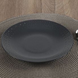 Prato de Sobremesa Madri 21Cm Havan Casa - Cinza Escuro
