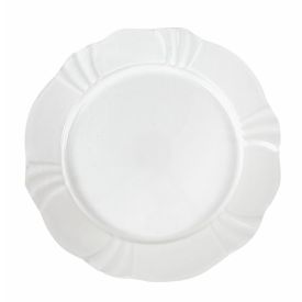 Prato De Sobremesa Soleil White Oxford 23Cm - Porcelana Branca