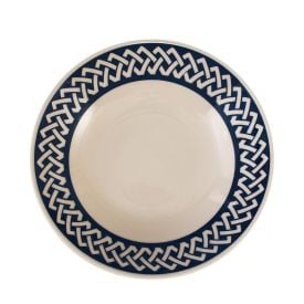 Prato Fundo New Trama Blue Biona By Havan Casa 20,5Cm - Cerâmica
