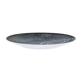 Prato Raso De Churrasco 25 Cm Tramontina Porcelana - Preto