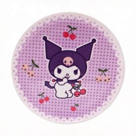Prato Raso Melamina Kuromi 20Cm Sanrio