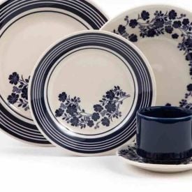 Prato Sobremesa Donna Nina Havan Casa 18Cm - Marinho