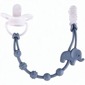 Prendedor de Chupeta em Silicone Cloudy Buba - Elefante