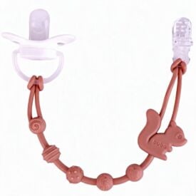 Prendedor de Chupeta em Silicone Cloudy Buba - Esquilo