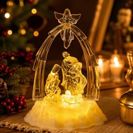 Presépio Sagrada Família com Luz 13Cm Wincy Casa